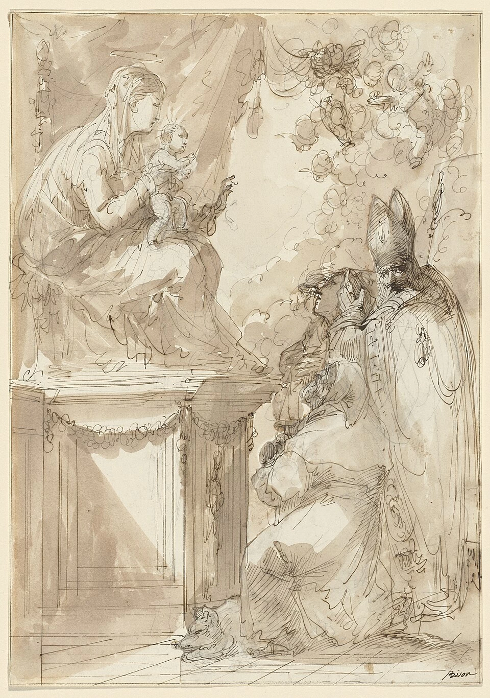 La Vergine col Bambino in trono, adorata dai santi - National Gallery of Art, Washington DC